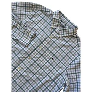 Vineyard Vines Mens Featherweight Performance Plaid Button Down‎ Shirt Size L